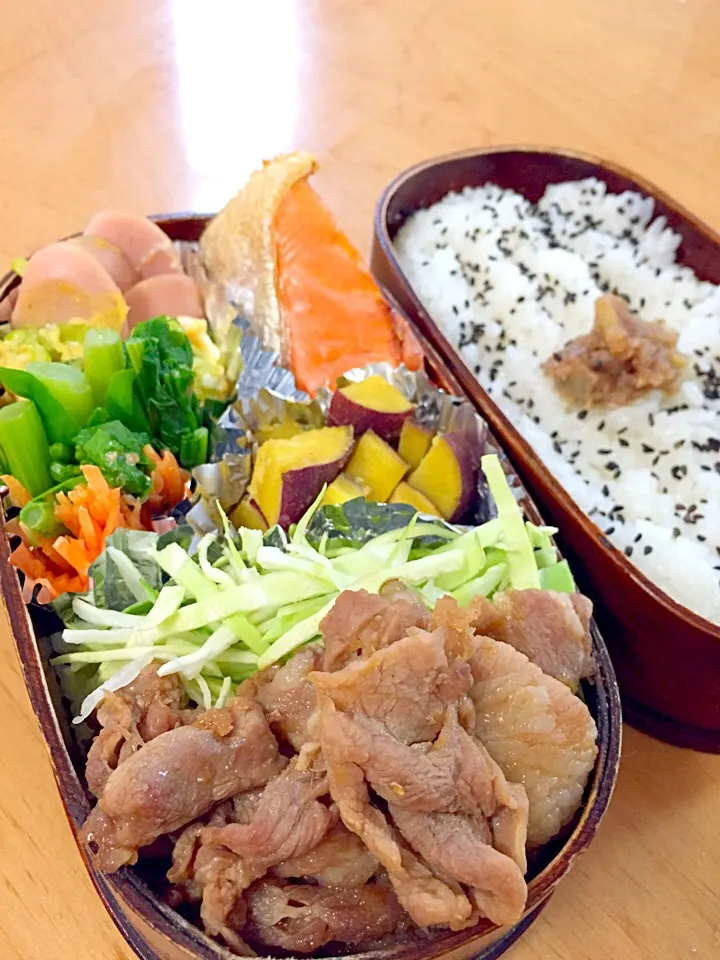 お弁当❤️豚肉の生姜焼き(＾∀＾)|ふみぃさん