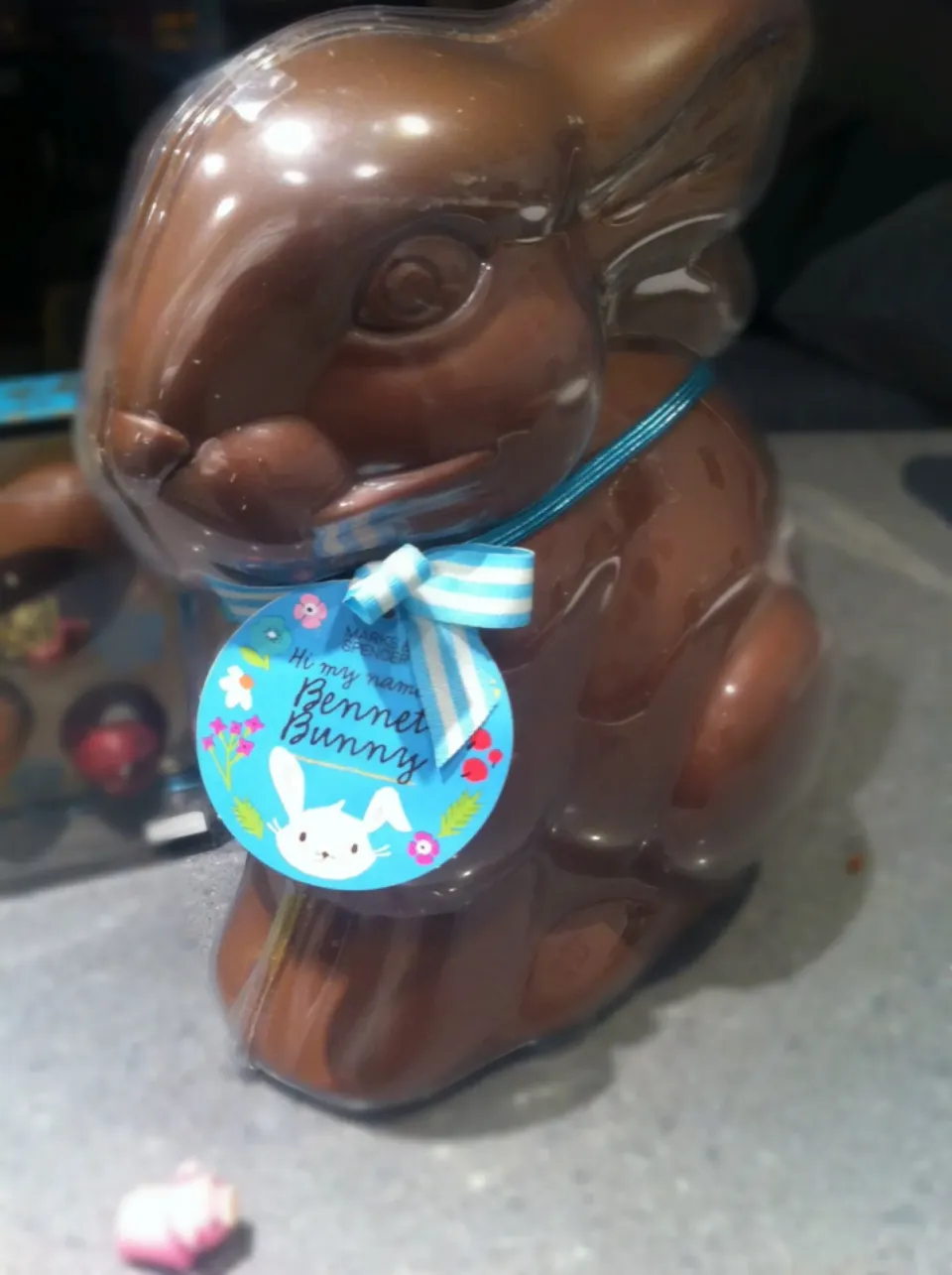 Snapdishの料理写真:Giant chocolate Easter bunny from my best friend xx|🍓Jolejo🍓さん