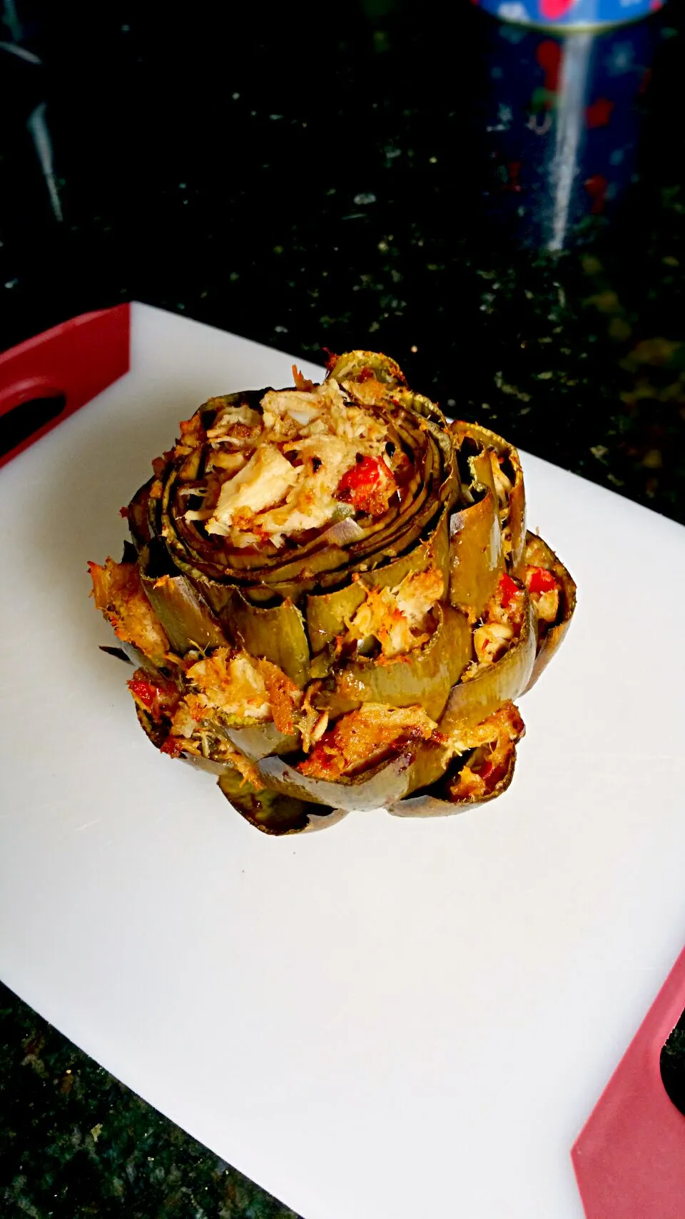 #crab stuffed #artichoke|Ellis Hechtさん