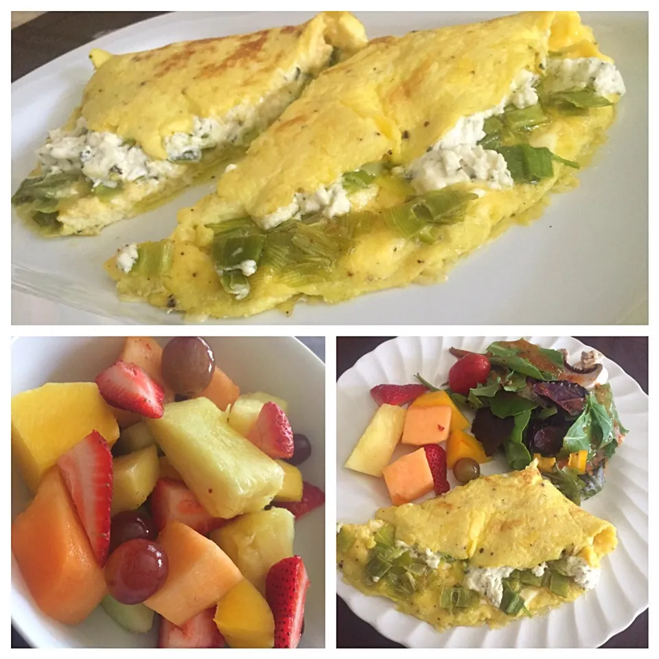 Leek and goat cheese omelette|Crystal DeBoerさん