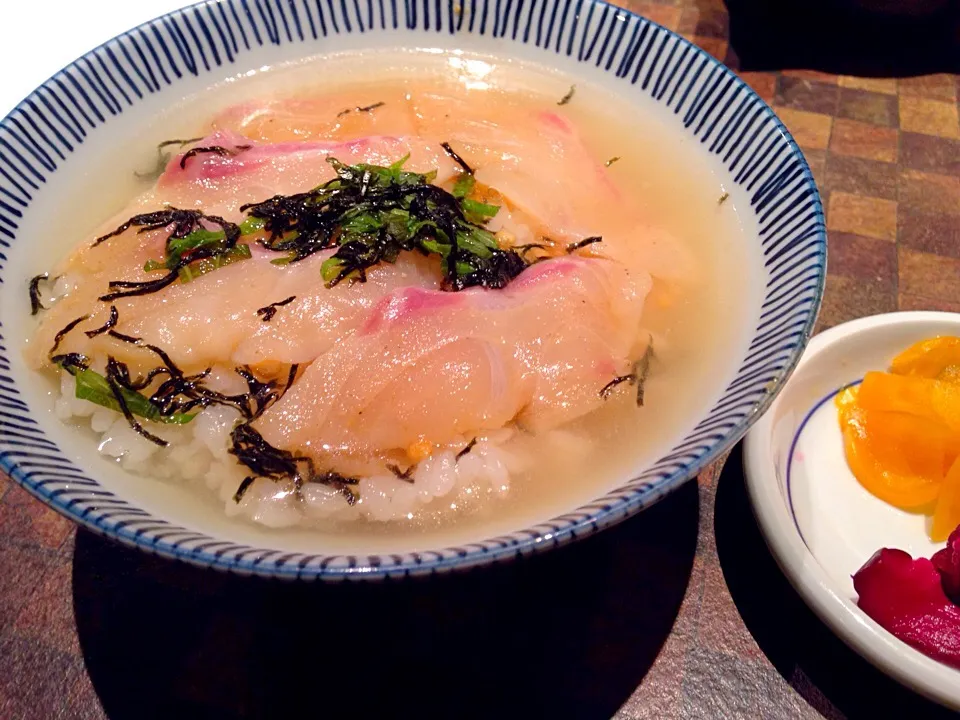 京都で食べた鯛茶漬け|まゆさん