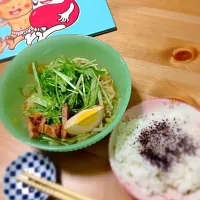 水菜たっぷり野菜味噌ラーメン♡|ananさん