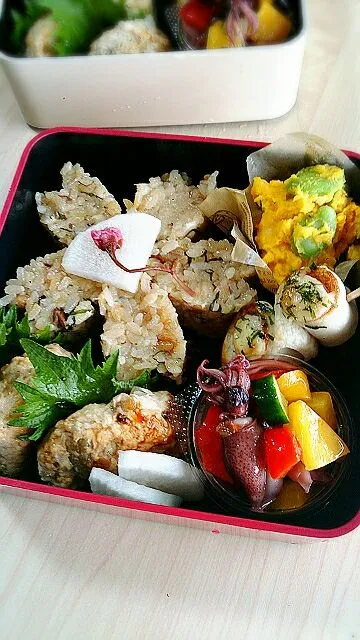 アジご飯の花見弁当|けいこさん