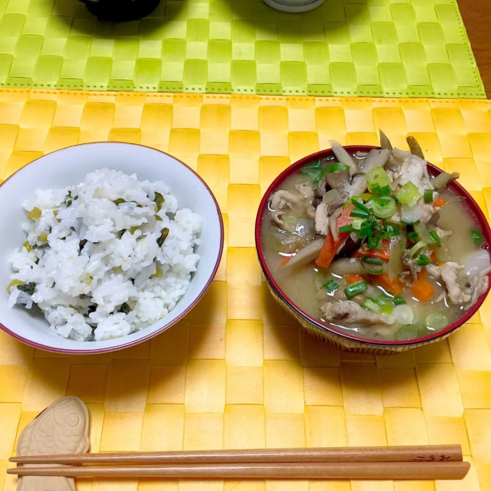 菜飯、豚汁|舐め子さん