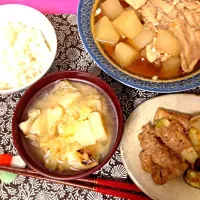 Snapdishの料理写真:安いぶりあらのぶり大根夜ご飯o(^_^)o|ドラたんさん