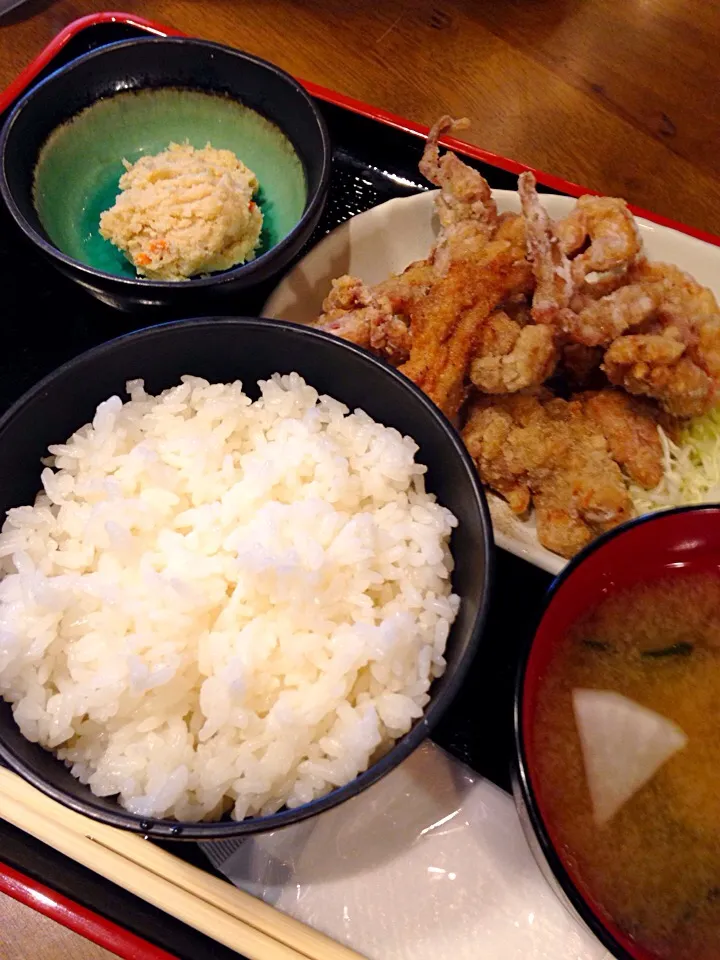 博多一番どりのせせりのから揚げ定食@酉の壱 浦和店|みっさんさん