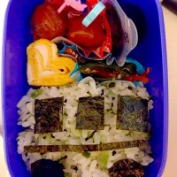 Snapdishの料理写真:年少 お弁当 バスのつもり|亜希さん