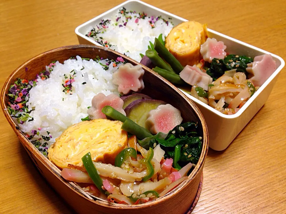 4月7日2人弁当🌸🌸|川上千尋さん