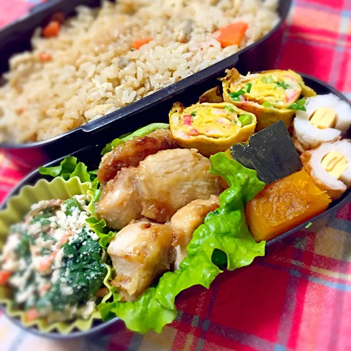 Snapdishの料理写真:4月7日旦那弁当|ikeharaさん