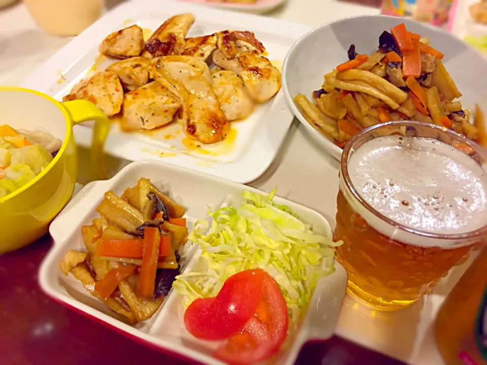 干し大根の煮物とビール♬|Konohaさん