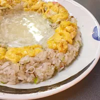 Snapdishの料理写真:かに玉あんかけチャーハン|いっこさん