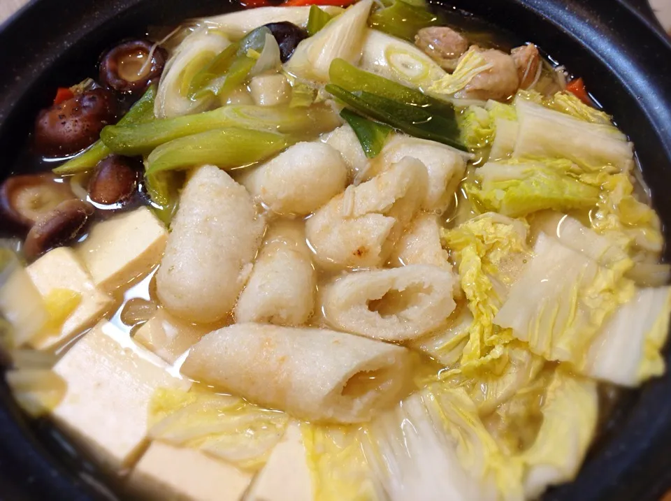 今宵は、寒いので💦^^;鍋料理復活「きりたんぽ鍋🍲」😋|アライさんさん