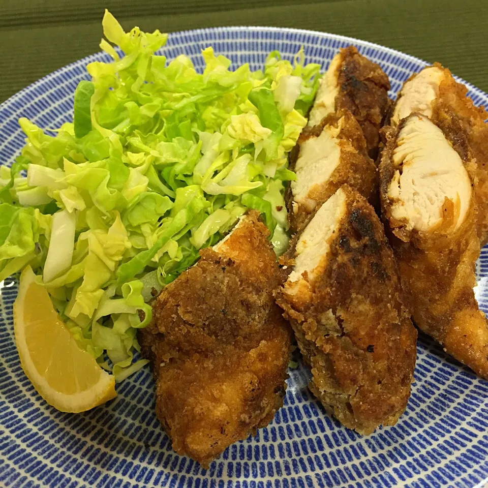 鶏ササミでカレーチキン|アッツさん