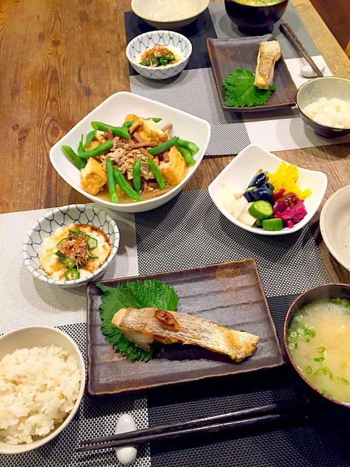 今日はヘルシー和食メニュー🐟🍚|まみりんごさん