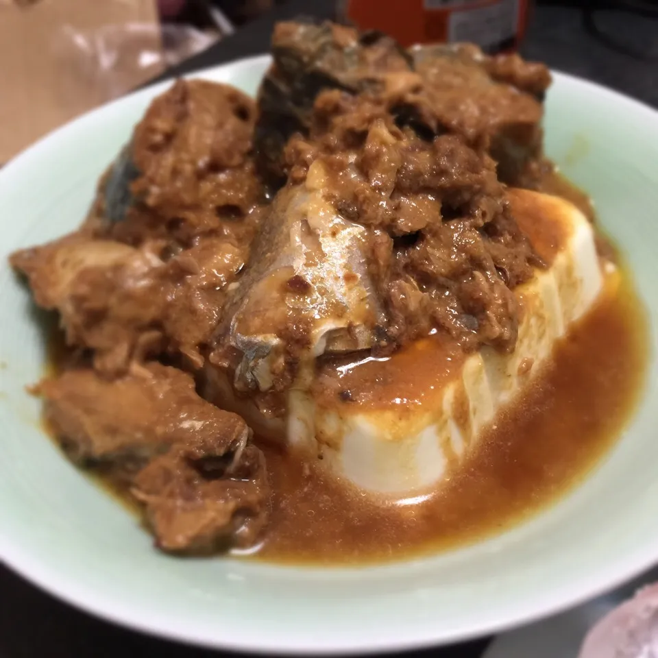 Snapdishの料理写真:サバの味噌煮豆腐|Sakura.Kさん