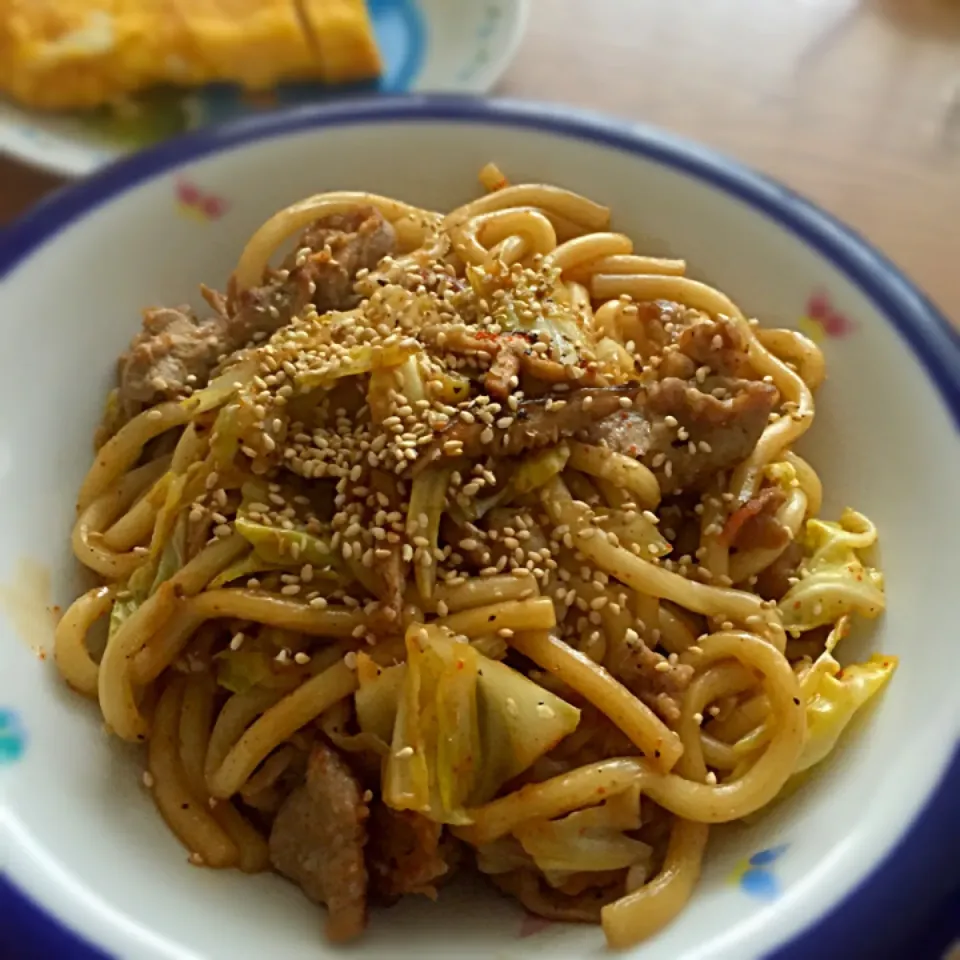 朝から焼きうどん✨|みつなち☆さん