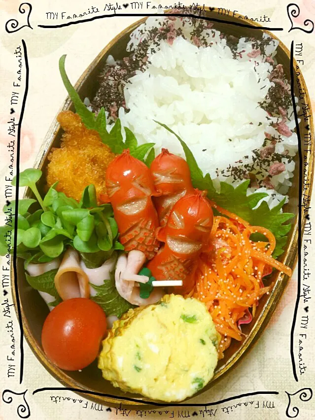 Snapdishの料理写真:お弁当2015/April/8|neoccoさん