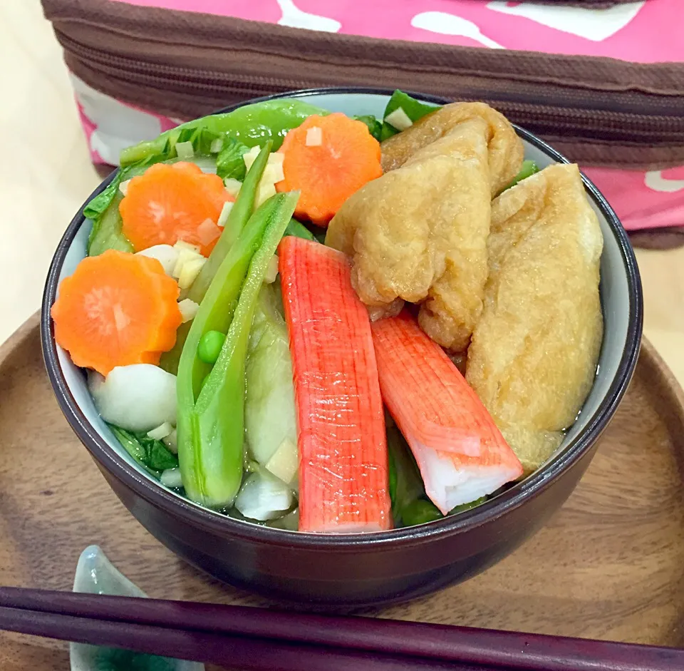 Vegetarian Lunch:  Kitsune udon|Kumigarさん