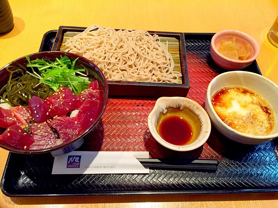 鰹丼たとろろ蕎麦|なめろうさん