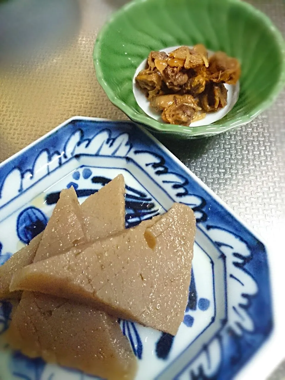 田舎蒟蒻の旨煮&赤貝の佃煮|m。さん