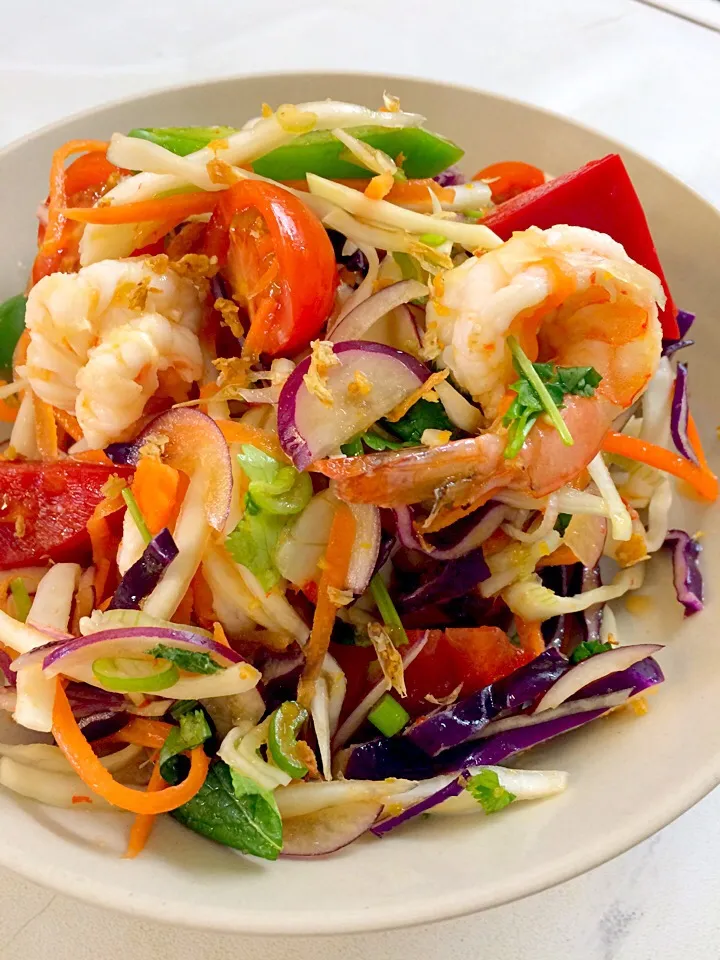 Spicy Prawn Salad with Ginger dressing|Koi Jeerananさん