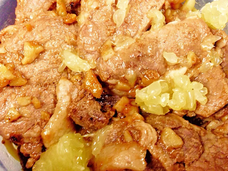 Garlic Soy Sauced Pork with Lemon|Seagrapesさん