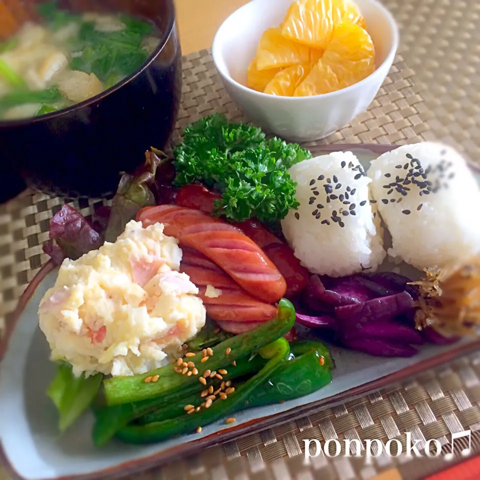 がっつり朝御飯|ポンポコたまこさん