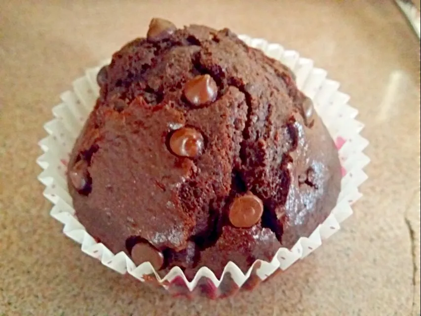 Chocolate  chocolate chips muffin 😉 (Low Fat Yoghurt)|🌷lynnlicious🌷さん