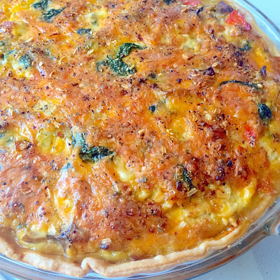 Spinach, Blue Cheese Quiche|mamakumiさん