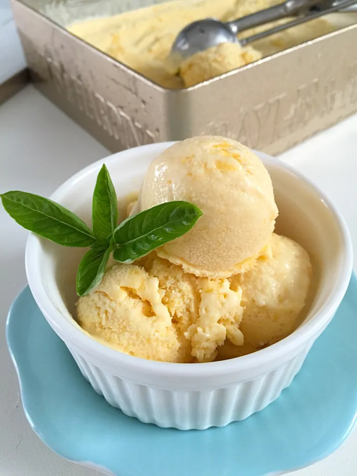 Mango yoghurt ice cream|12Dragonさん