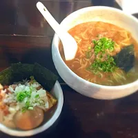 Snapdishの料理写真:俺の空 俺の掛けラーメン|Erina Haraさん