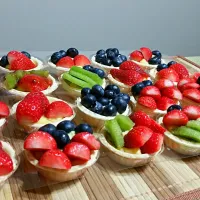 Snapdishの料理写真:Fruit Tarts|Mummy Masayuさん