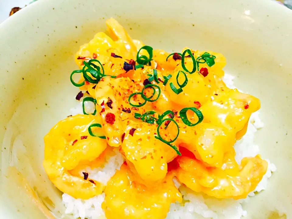 Sriracha glazed shrimp w jasmine rice|Humberto f. gonzalezさん