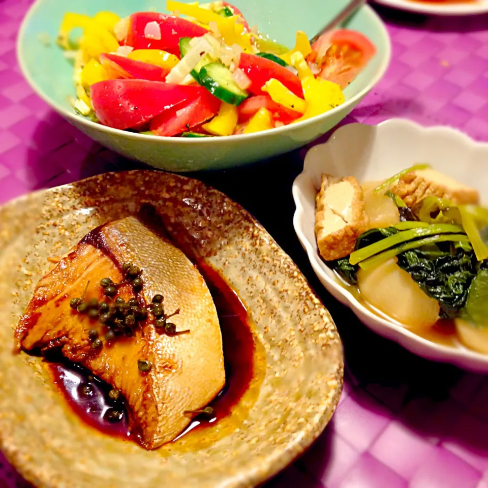 山椒を効かせた鰤の照り焼き|えりさん