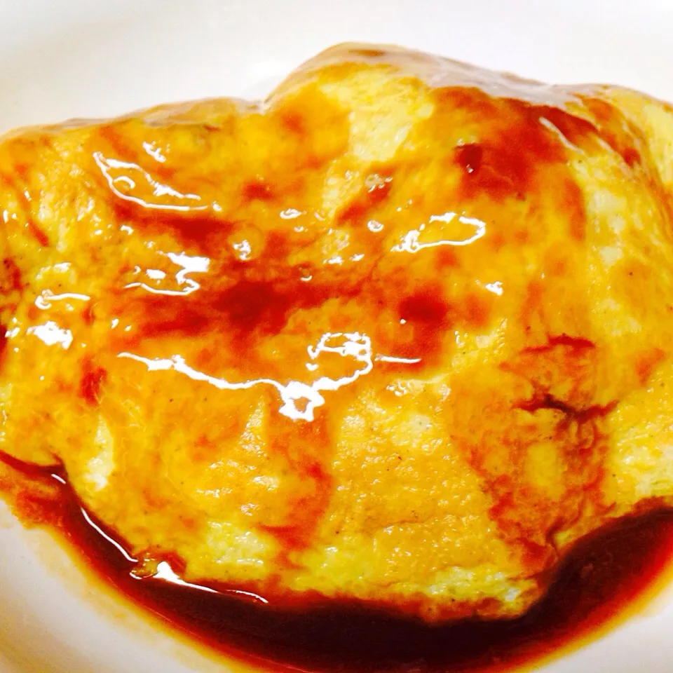 April 9/2015 Omrice with gravy sauce .. Sent by my friend.|Deana/Akinaさん