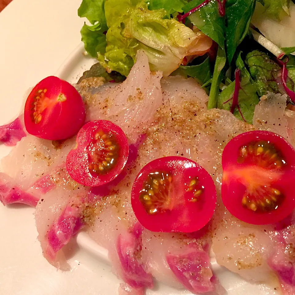 Red sea bream carpaccio|Satoshiさん