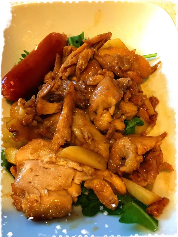 Snapdishの料理写真:Honey ginger sauce chicken|erisさん