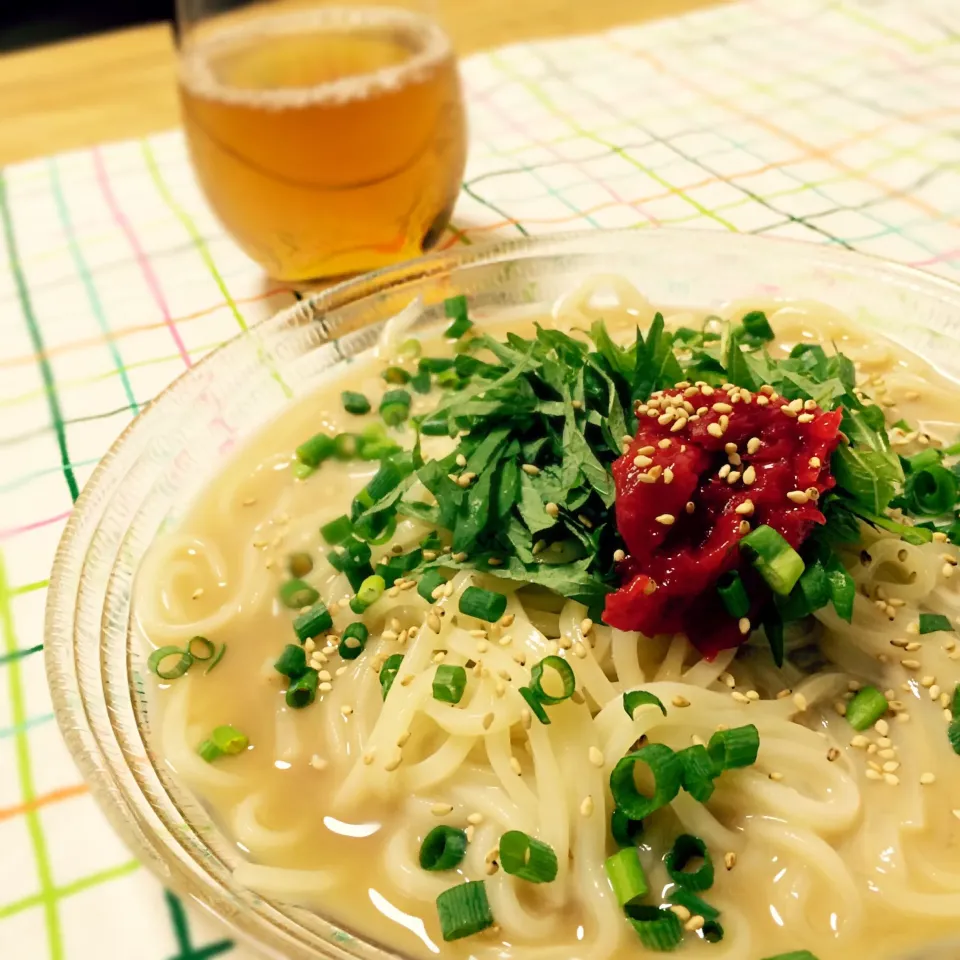 牛乳と麺つゆの冷やしうどん|imasaさん