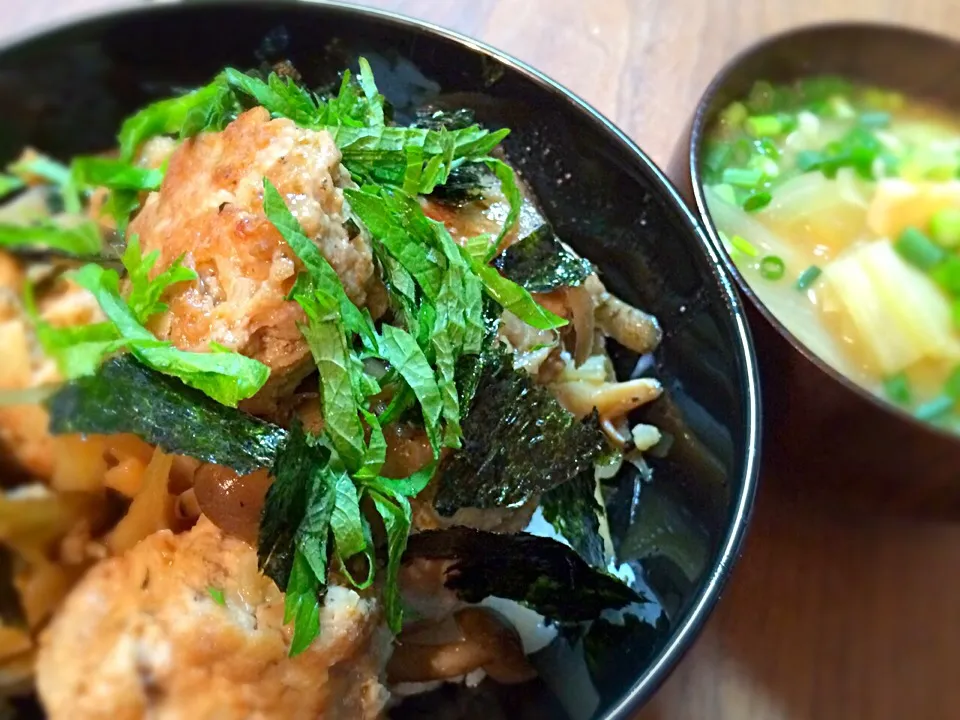 男飯👊豚つくね丼😋|RieRie☻さん