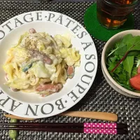 春キャベツのチーズクリームパスタ|(*/▽＼*)さん