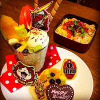 Snapdishの料理写真:Happy Birthdayパフェ♡|CHIHIRO♡さん