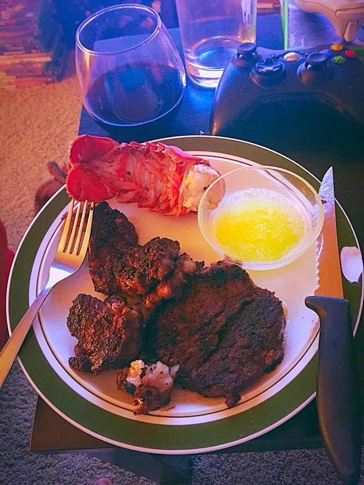 Steak n Lobster tail|Collin Brownさん