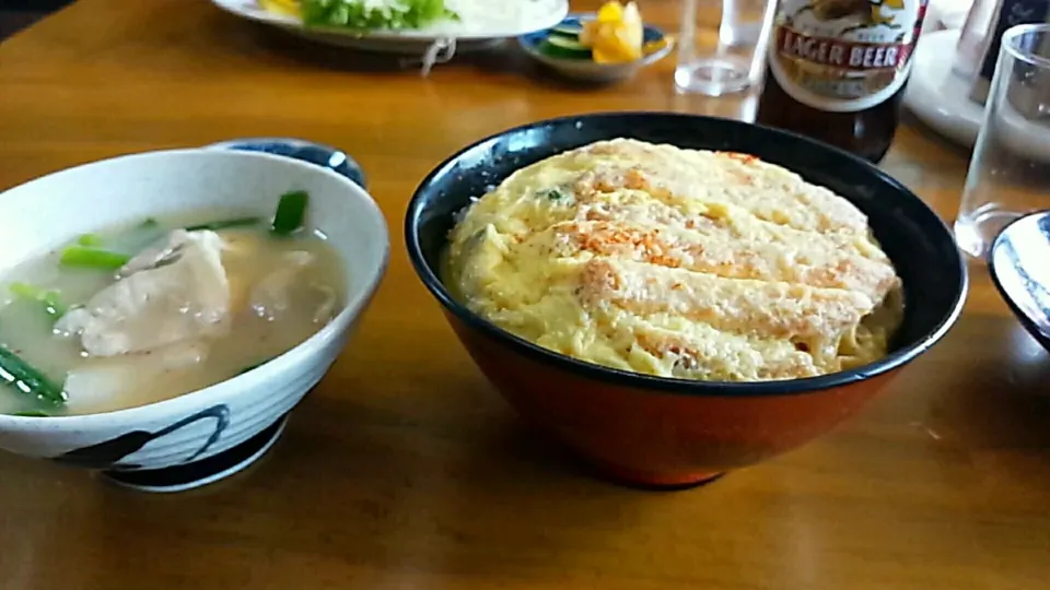 豚×2　カツ丼＆豚汁|Mitsuhiro.Sさん