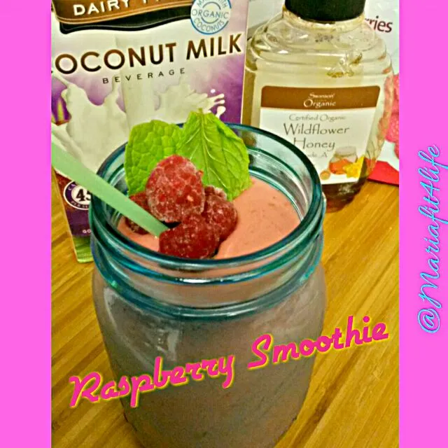 Homemade Raspberry Smoothie 😍|Mariafit4life🇺🇲🪶🦅さん