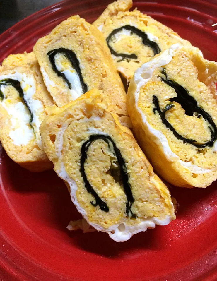 Snapdishの料理写真:Mentaiko nori tamago Yaki!|Nigelさん