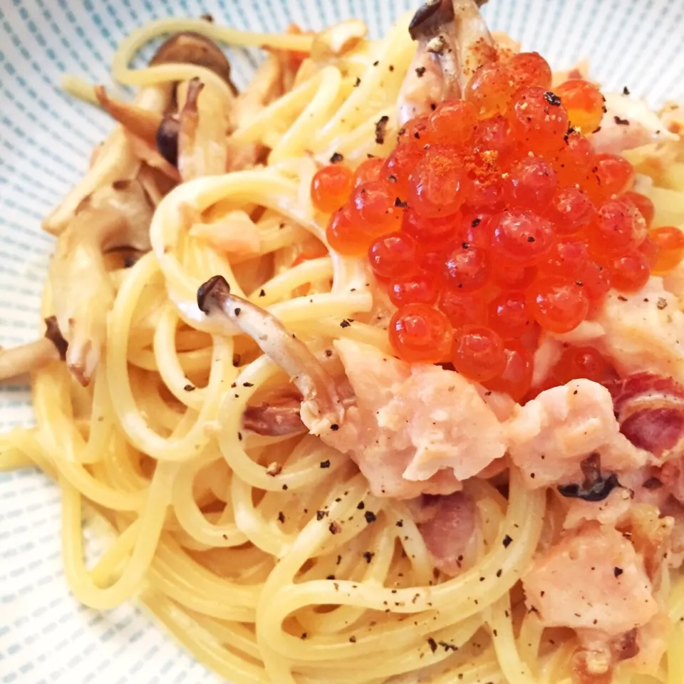 Smoked salmon cream  spaghetti|K2さん