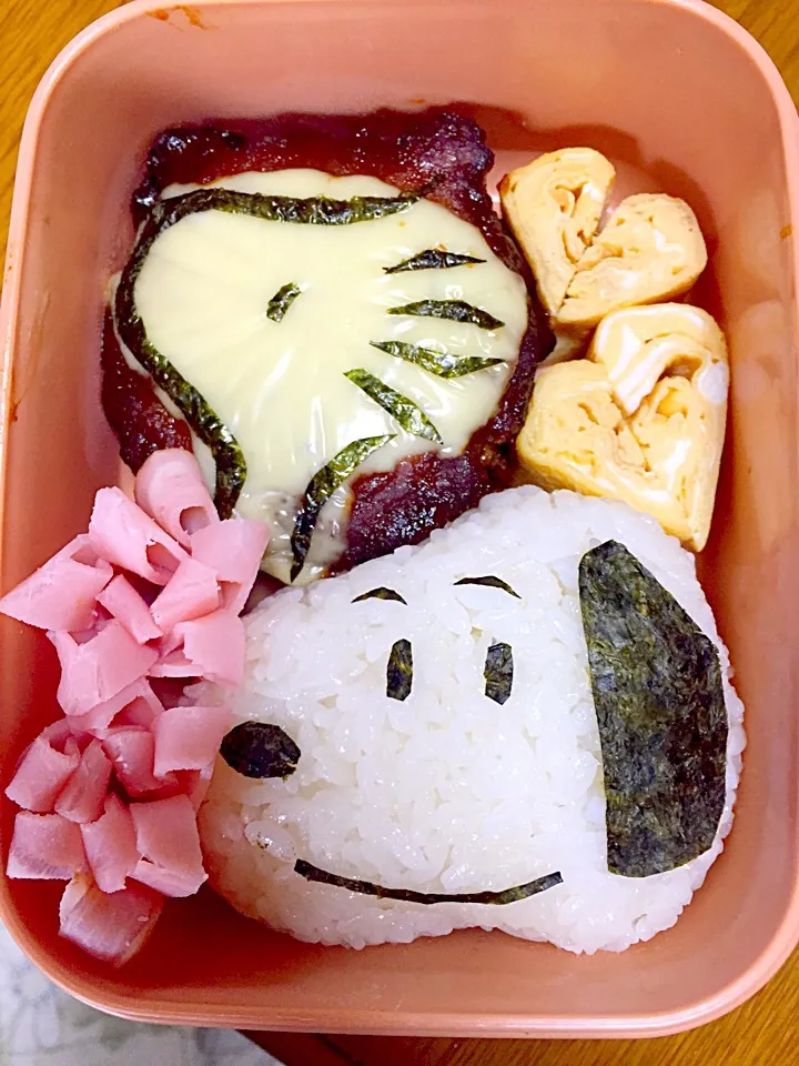 Snapdishの料理写真:スヌーピー弁当|ゆっこさん