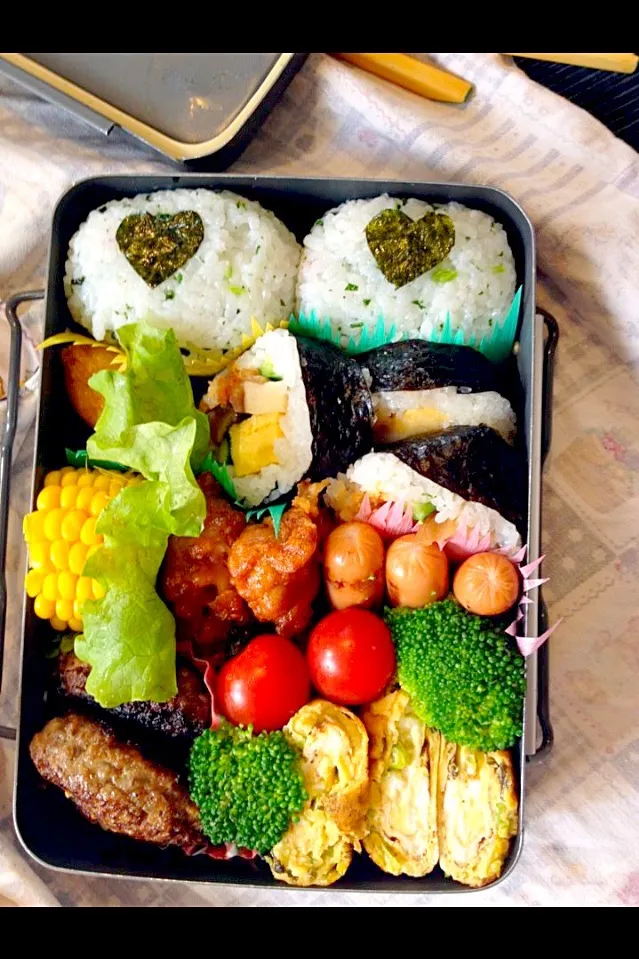 Snapdishの料理写真:旦那への愛情弁当|Chikako Ogawaさん