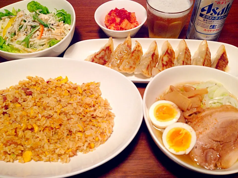 炒飯＊餃子＊塩ラーメン(^o^)|basilさん