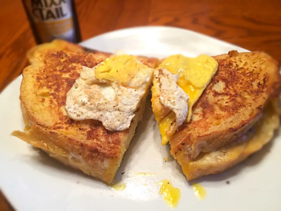 Grilled French toast with a bacon, onion and tomato jam|TJ McAfoosさん